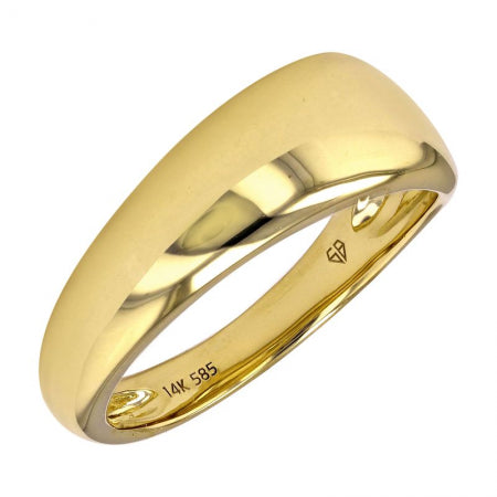 Puffy Gold Assymetrical Ring