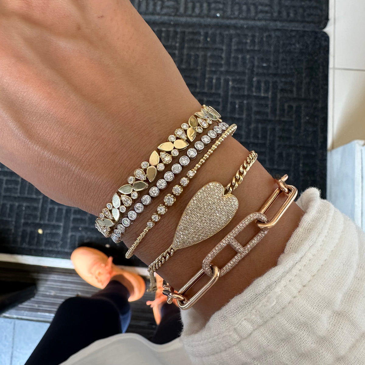 Bracelet Gourmette En Or 9 Carats - 5 Mm - Taille Diamant - 7 Pouces - Jewellerybox