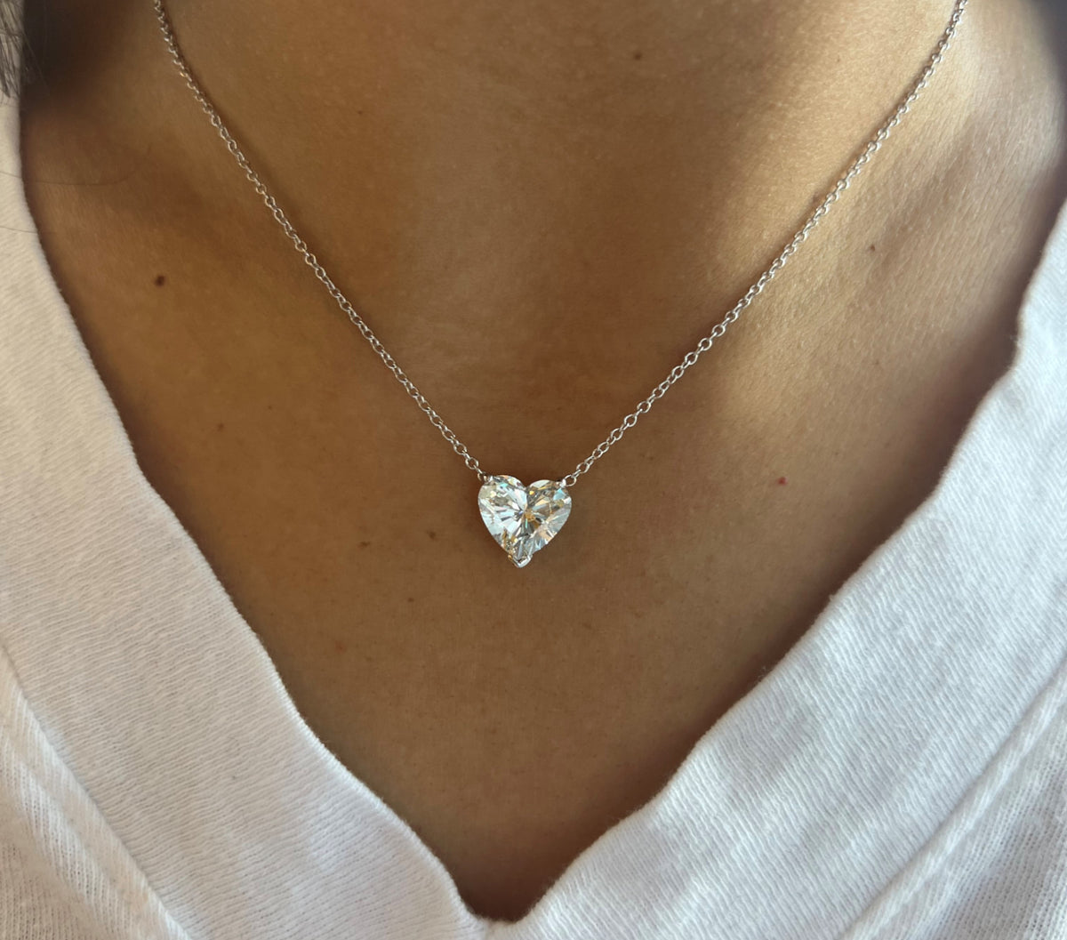 Diamond heart sale solitaire