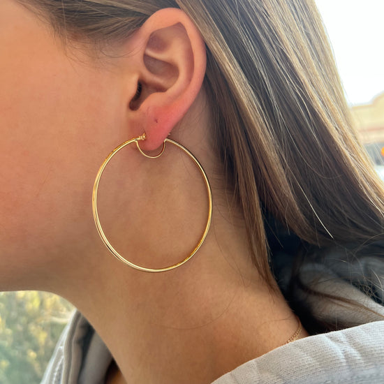 XX-Large 2 mm x 59 mm Gold Hoops