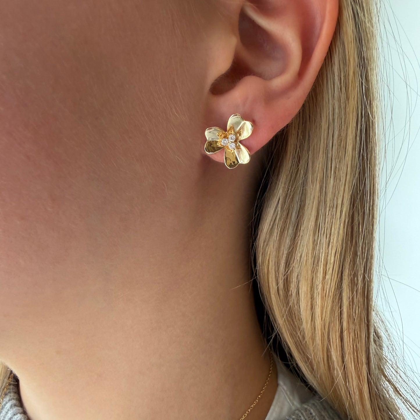 3 Leaf Clover Earrings