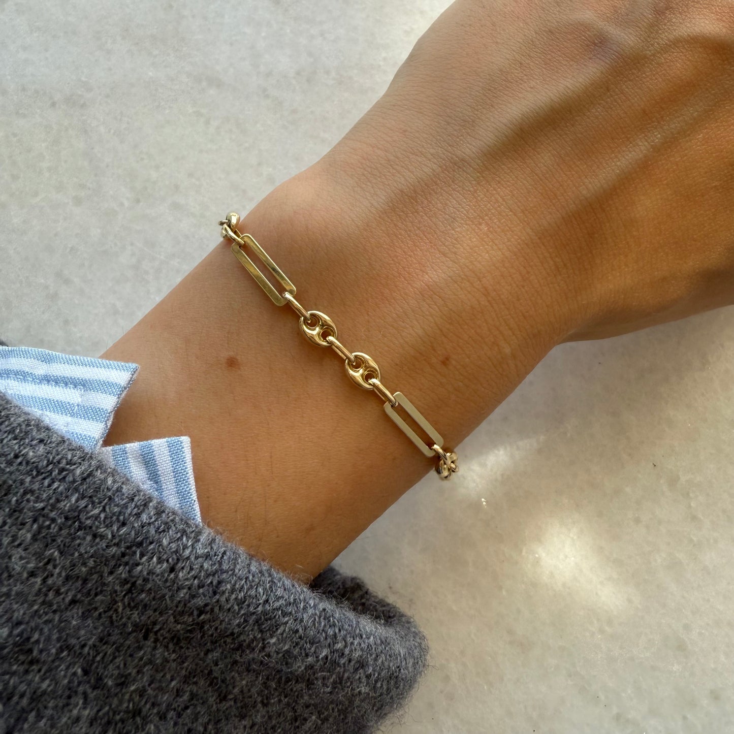 Mixed Gucci Link Bracelet