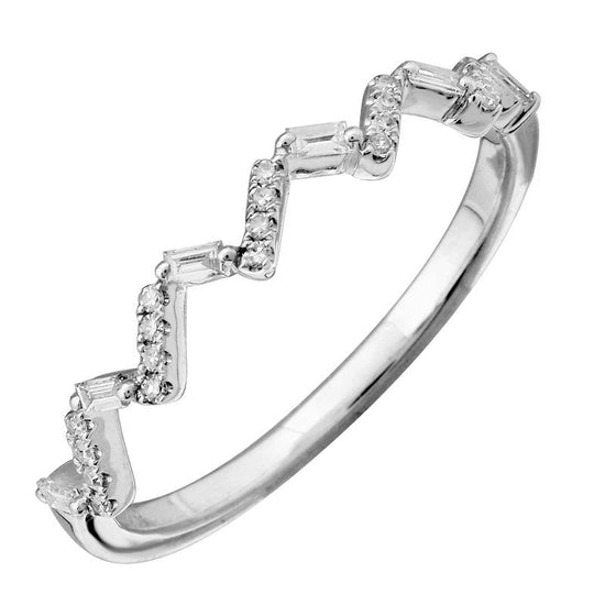 Diamond Zig Zag Ring