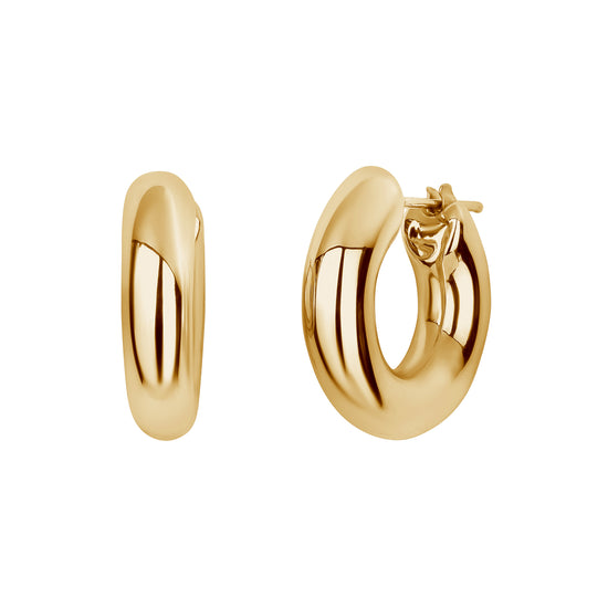 6 mm Gold Hoops