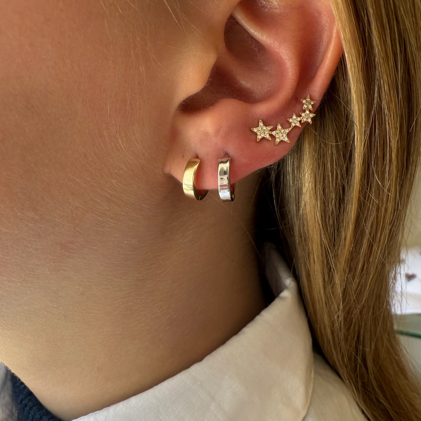 5 Star Diamond Ear Crawlers