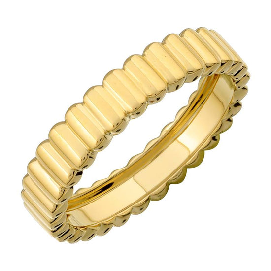Fluted Gold Ring