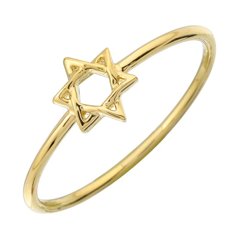 Dainty Gold Magen David Ring