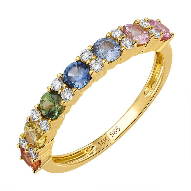 Colored Stone & Diamond Ring