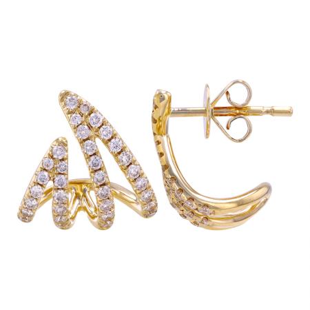 Claw Diamond Cage Earring
