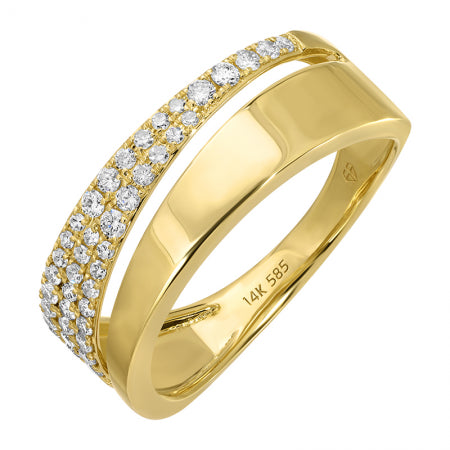 Gold & Diamond Wrap Ring