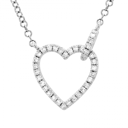 Open Interlocking Heart Necklace