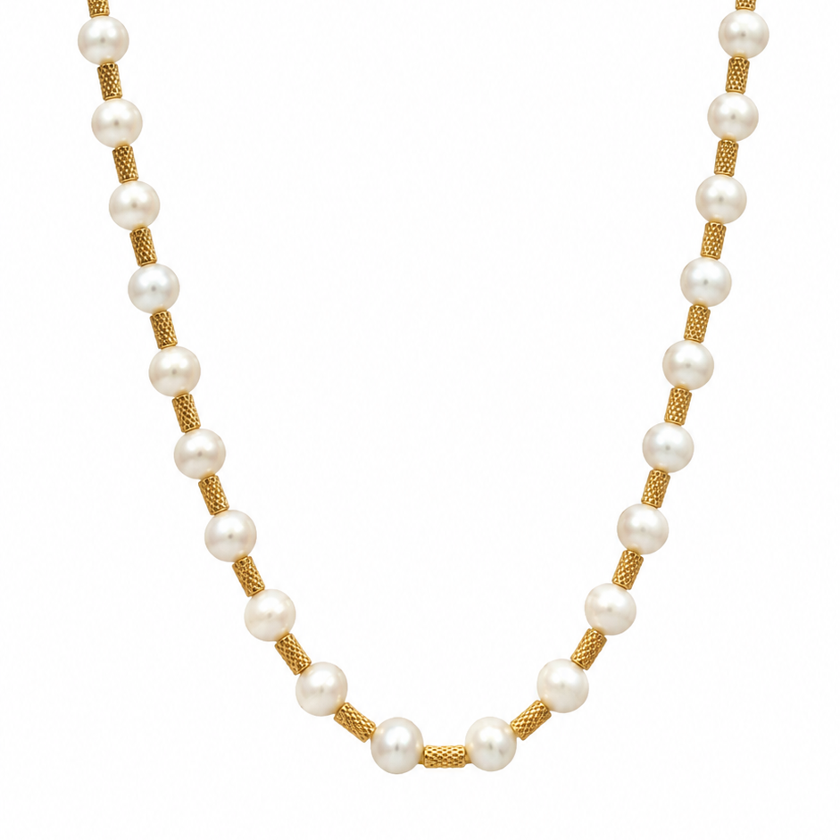 Pearl & Gold Necklace