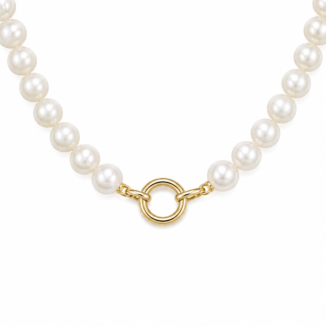 9 mm Freshwater Pearls W Push Clasp