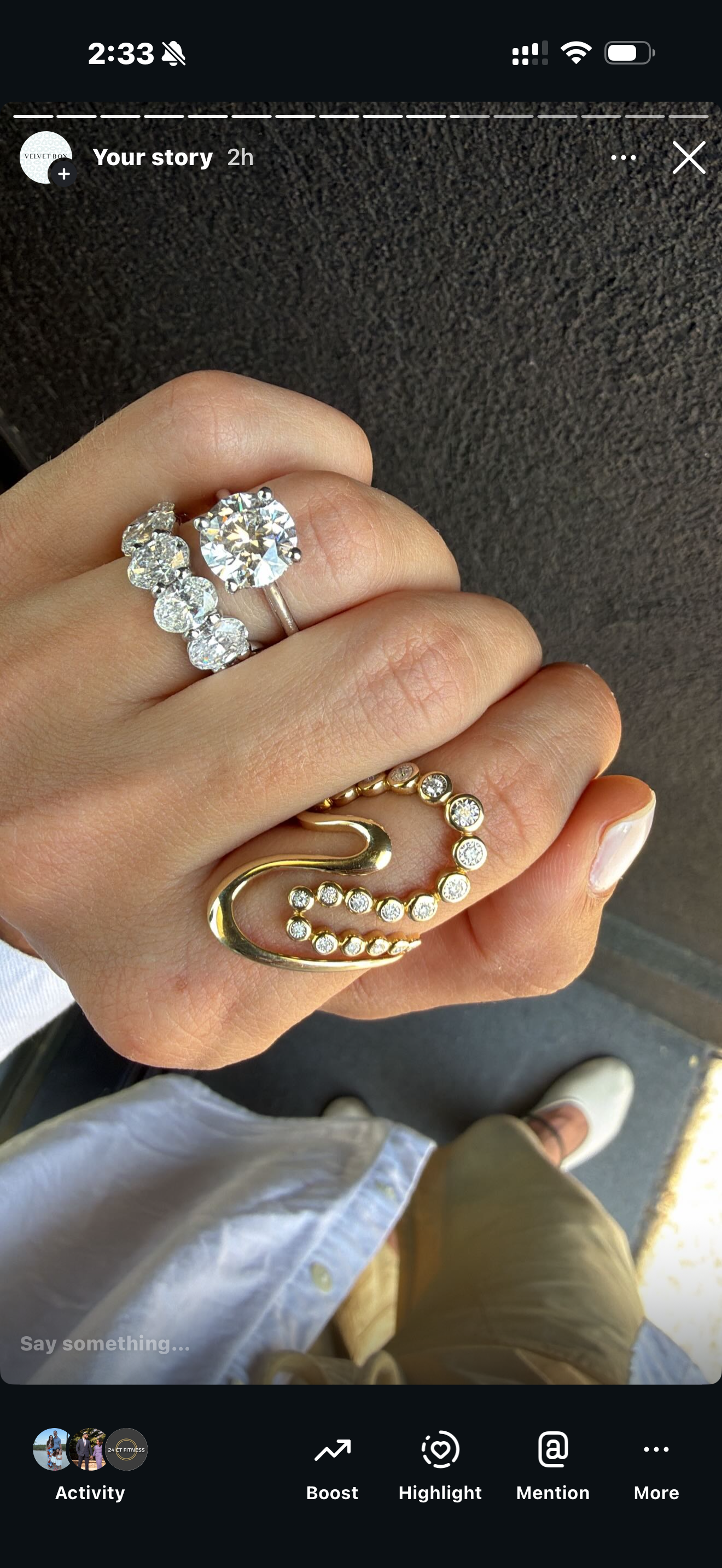 Lab Halfway Oval Shape Diamond Eternity Band