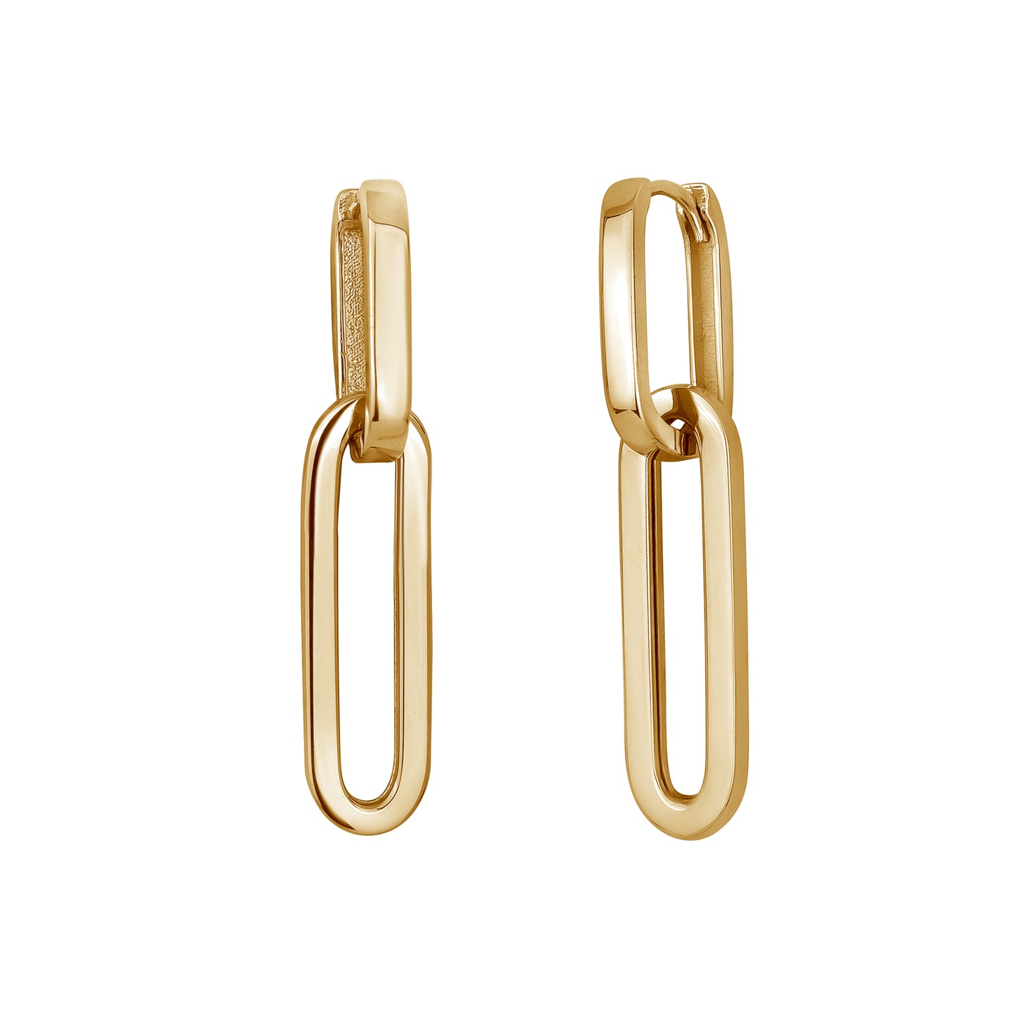 Removable Gold Link Earrings