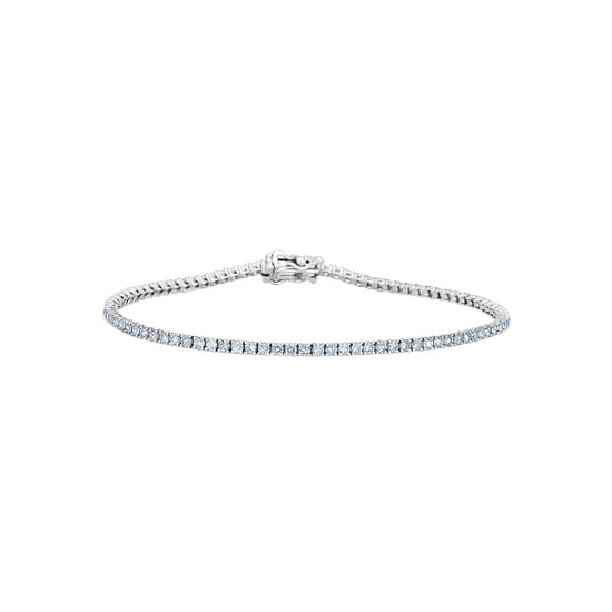 Four Prong Diamond Tennis Bracelet (Natural Diamonds)