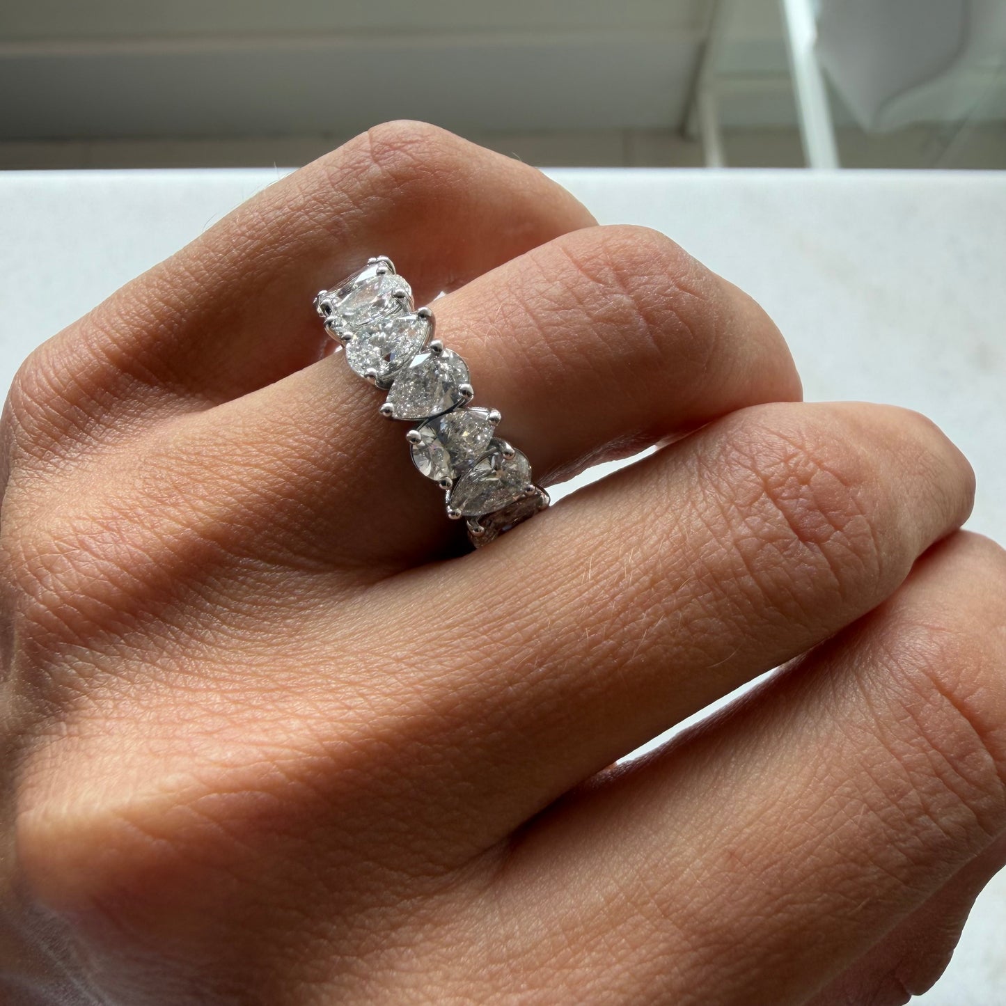 Alternating Pears Lab Eternity Band