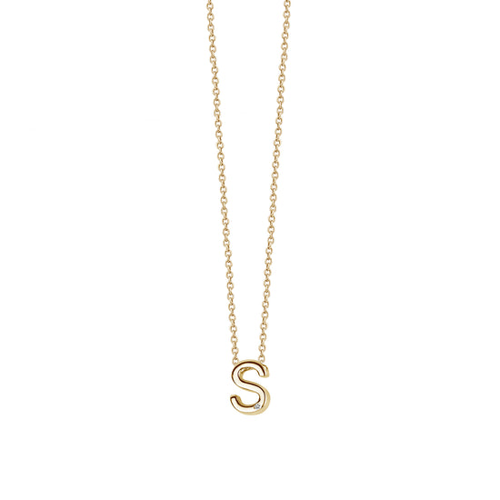 Gold & Crystal Initial Necklace