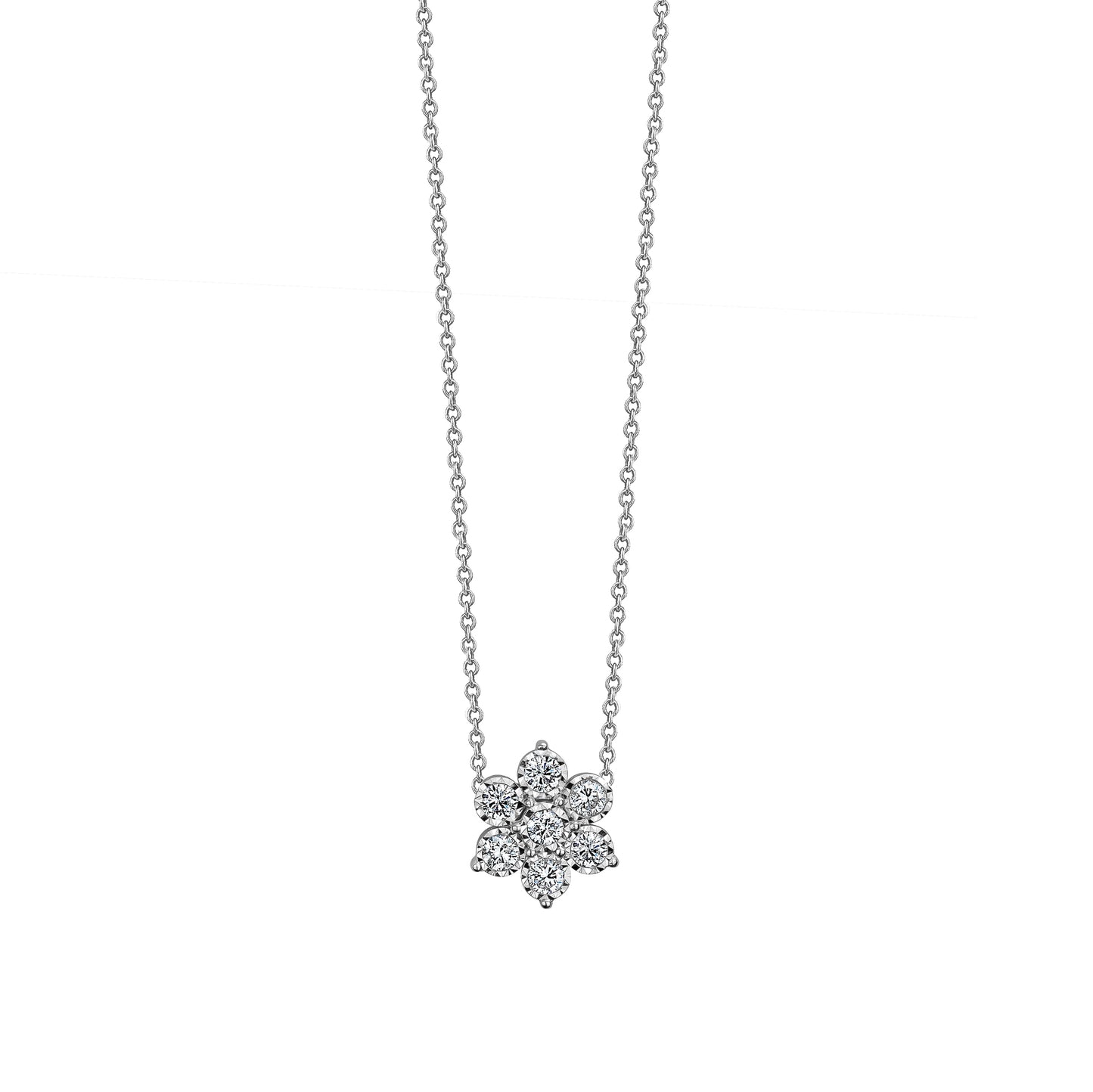 Diamond Flower Necklace