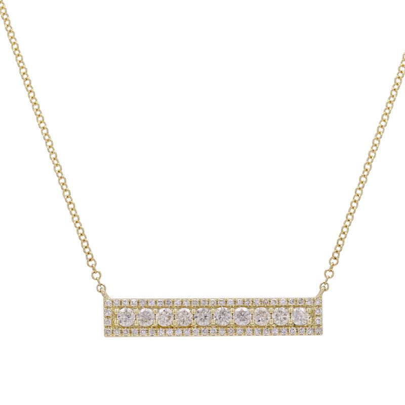 Diamond Bar Necklace