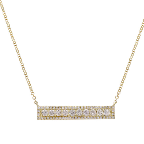 Diamond Bar Necklace