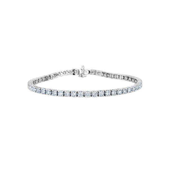 Four Prong Diamond Tennis Bracelet (Natural Diamonds)