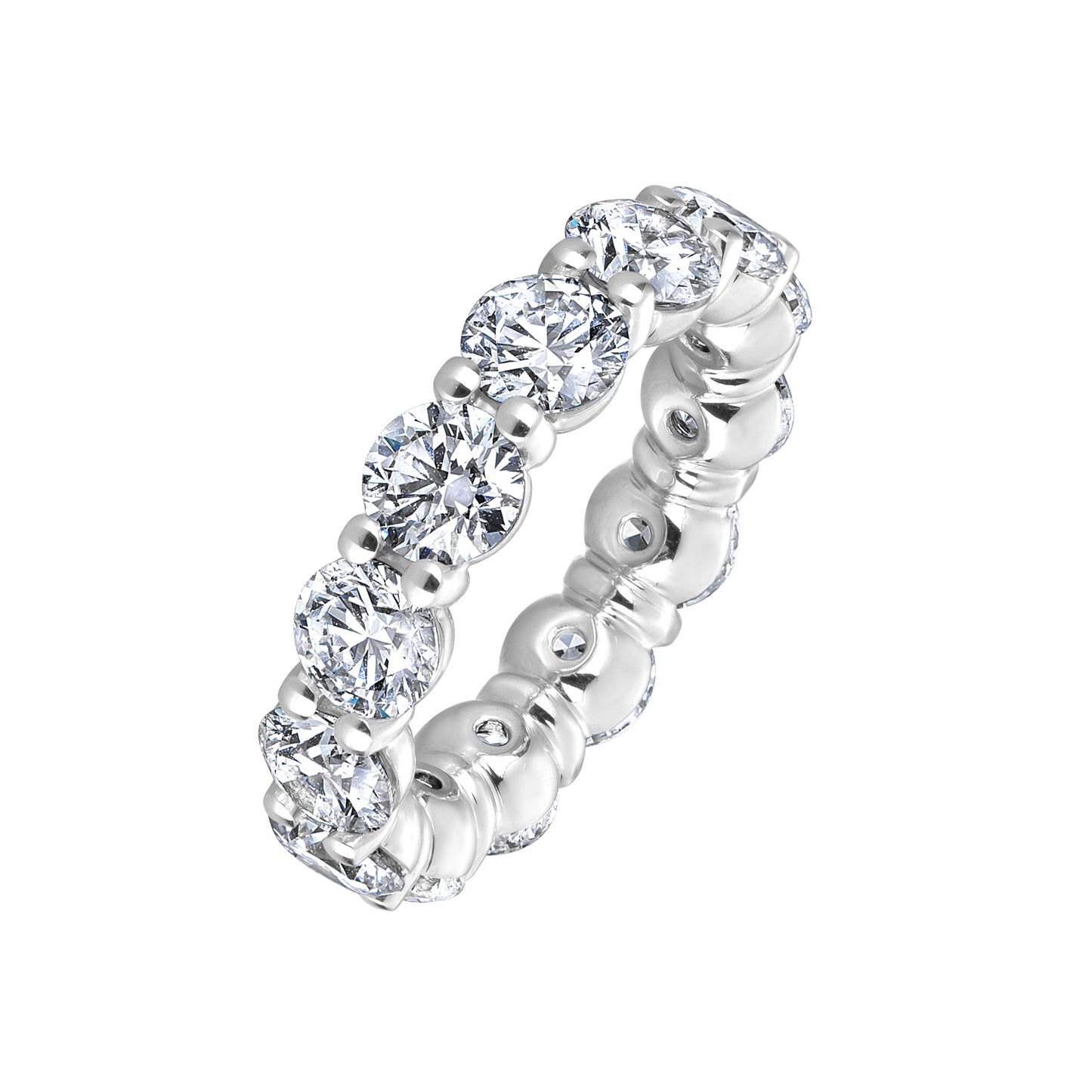 Lab Grown Round Diamond Eternity Band, 50 Pointers