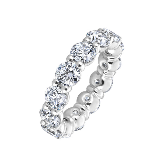 Lab Grown Round Diamond Eternity Band, 50 Pointers