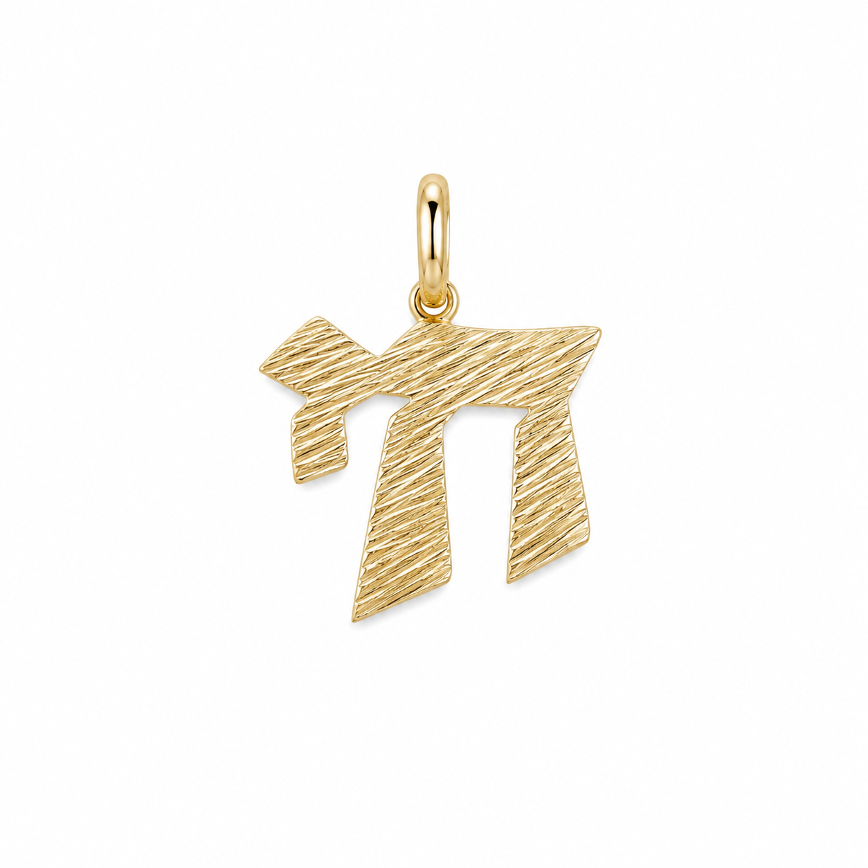 Striped Gold Chai Charm