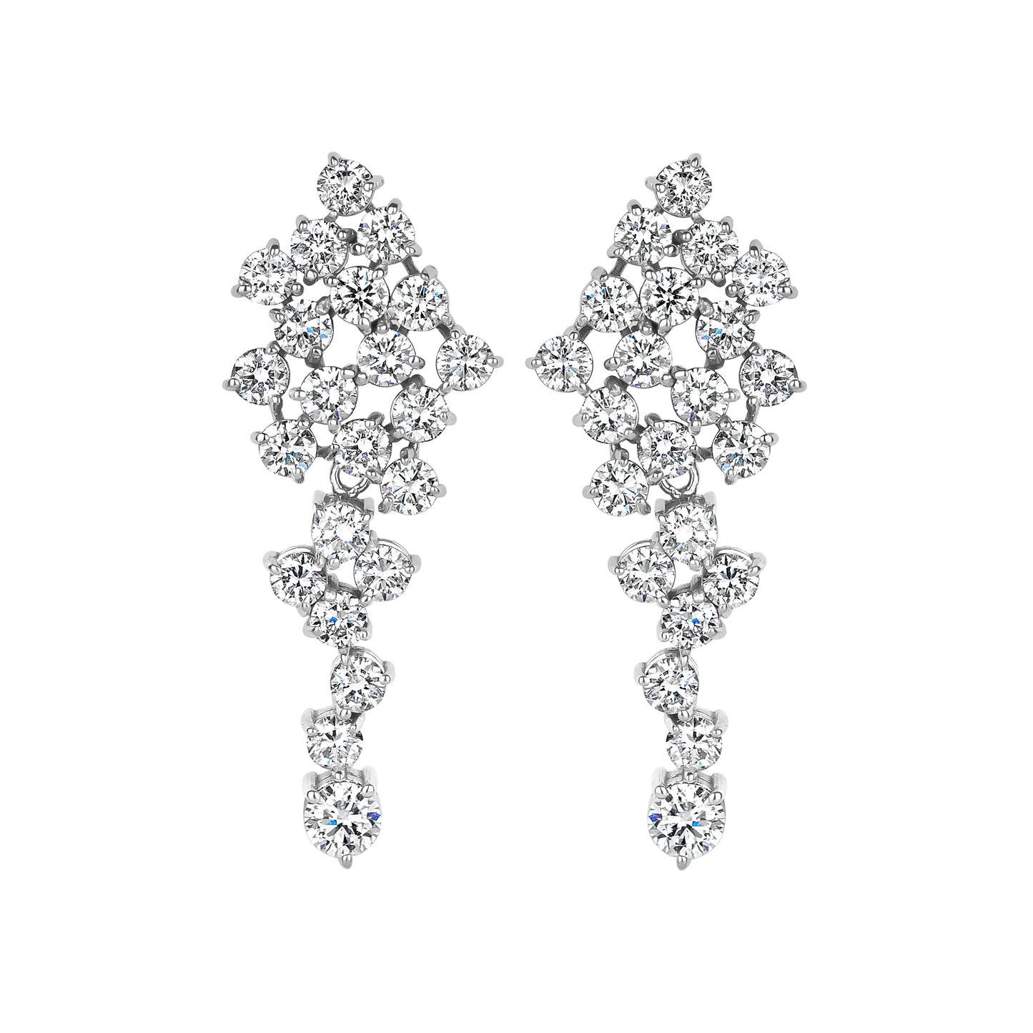 Scattered Drop Lab Diamond Earrings