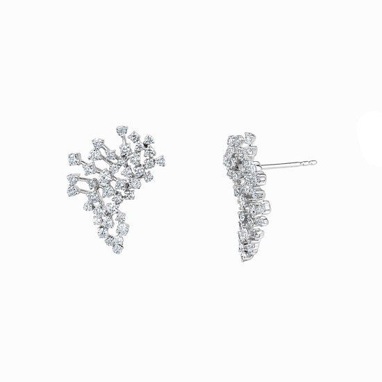 Diamond Cluster Earrings