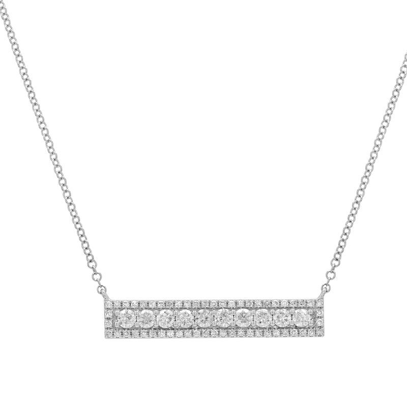 Diamond Bar Necklace