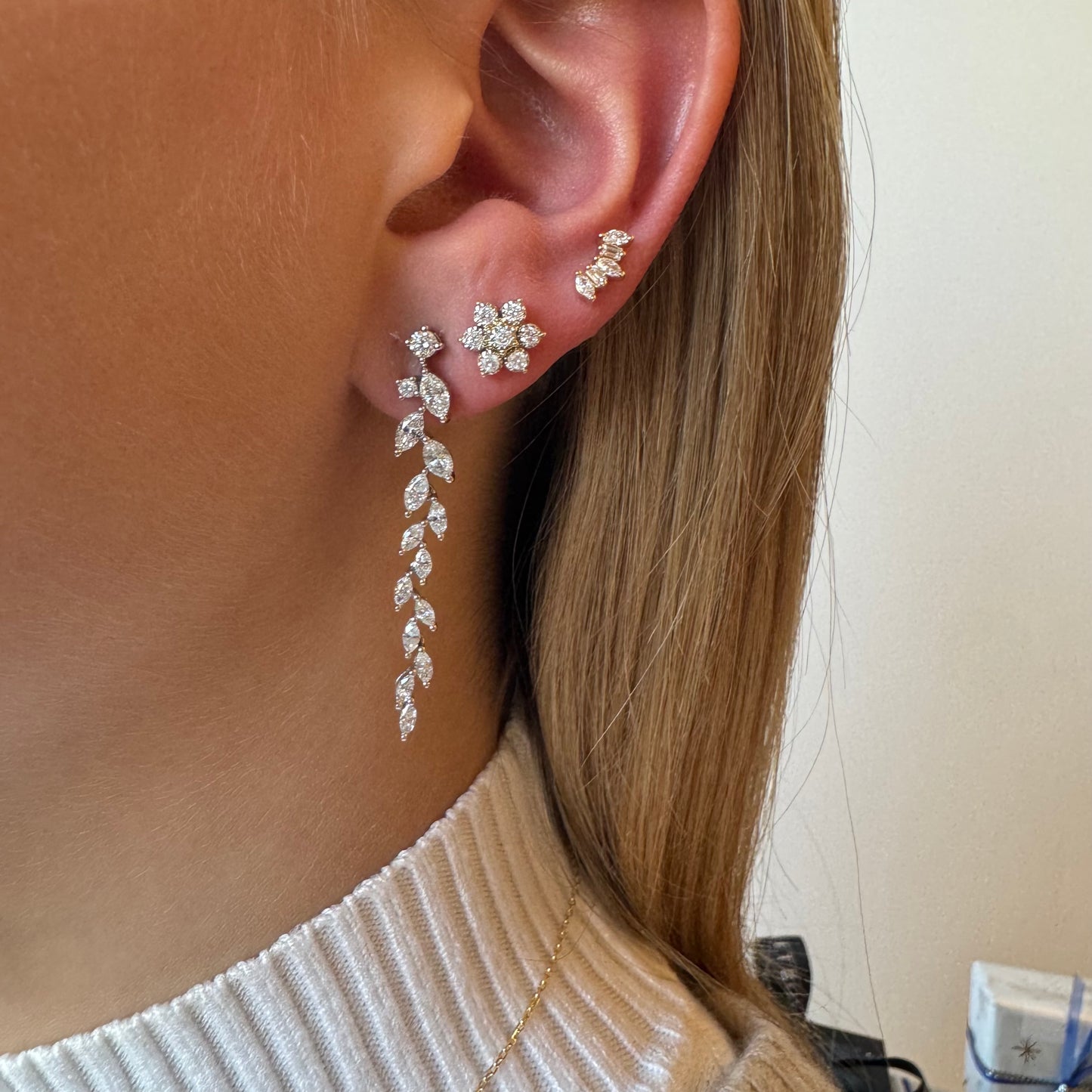 Marquee Diamond Dangle Earrings