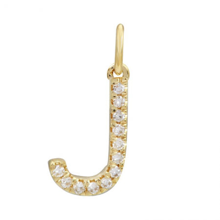 Load image into Gallery viewer, Diamond Initial Charm - 7 MM
