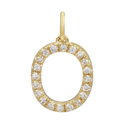 Load image into Gallery viewer, Diamond Initial Charm - 7 MM

