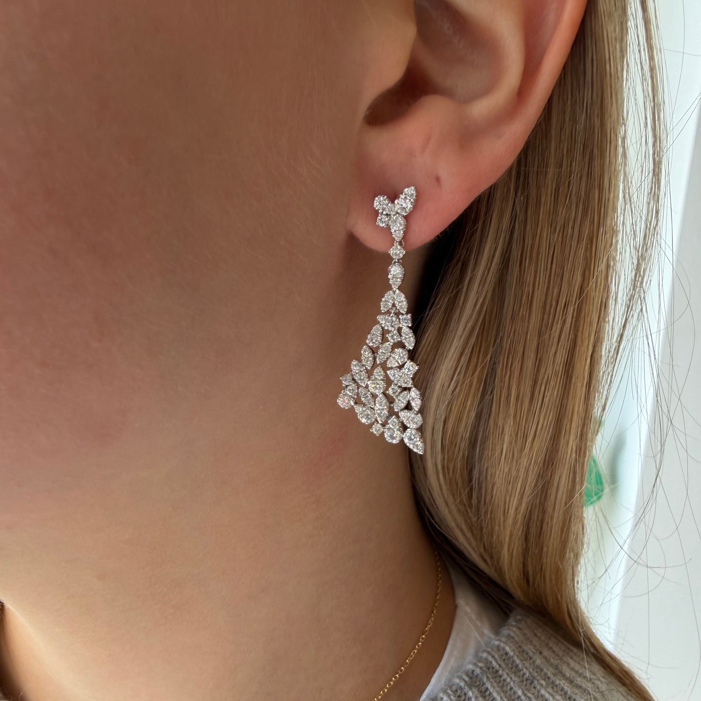 Diamond Chandelier Earrings