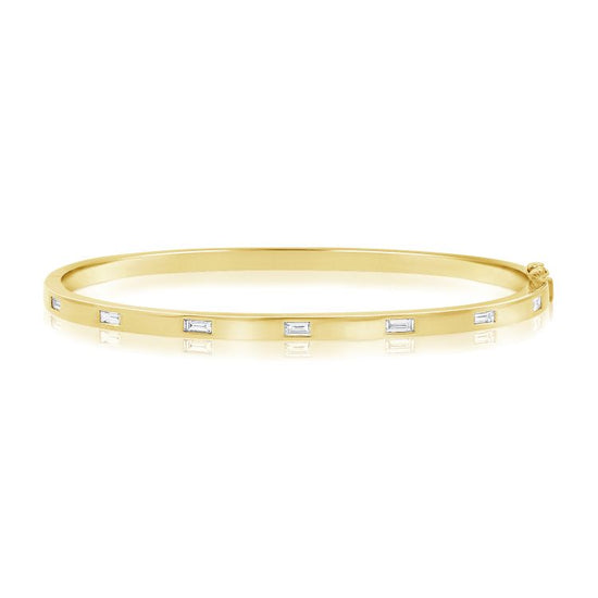 6 Baguette Diamond Bangle