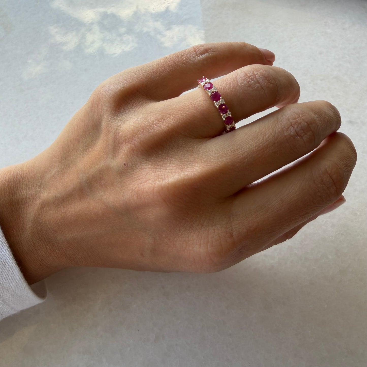Colored Stone & Diamond Ring