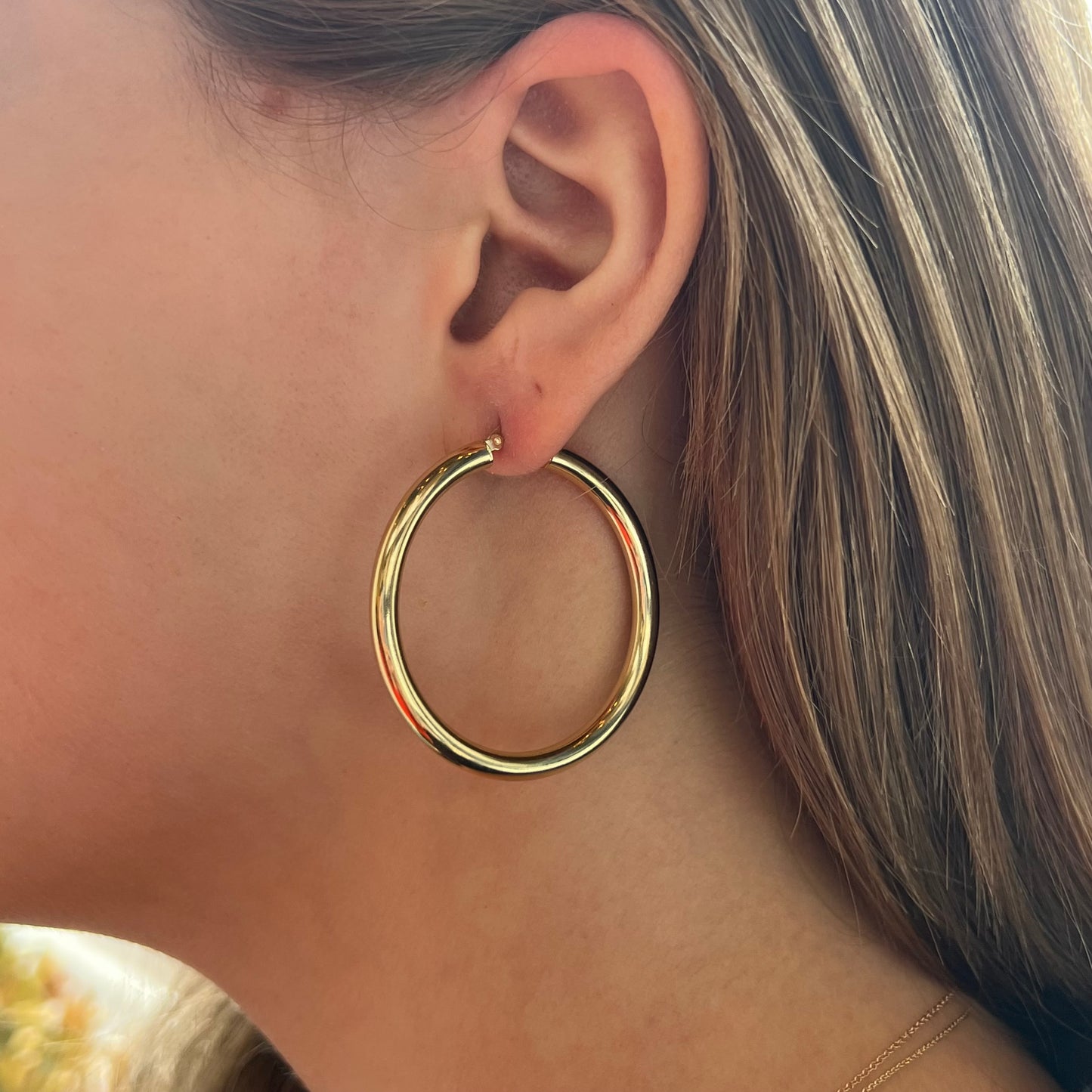 4 mm Gold Hoops