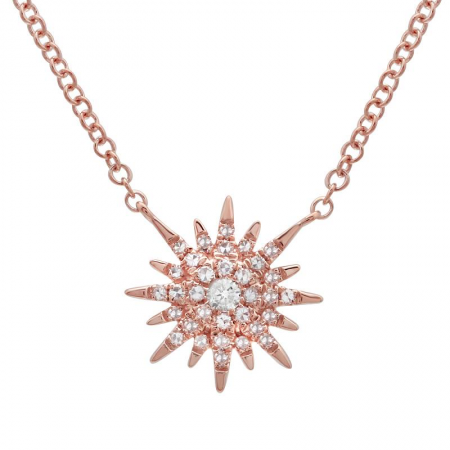 Diamond Starburst Necklace