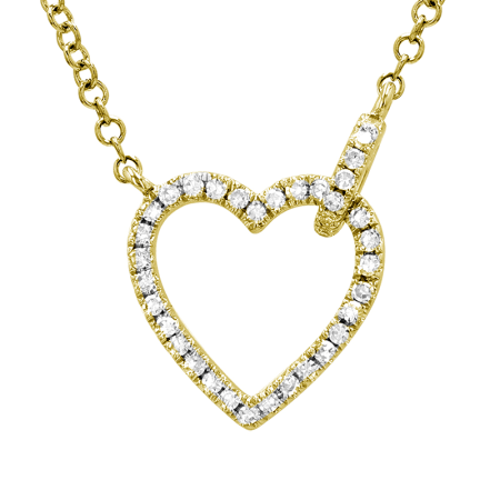 Open Interlocking Heart Necklace