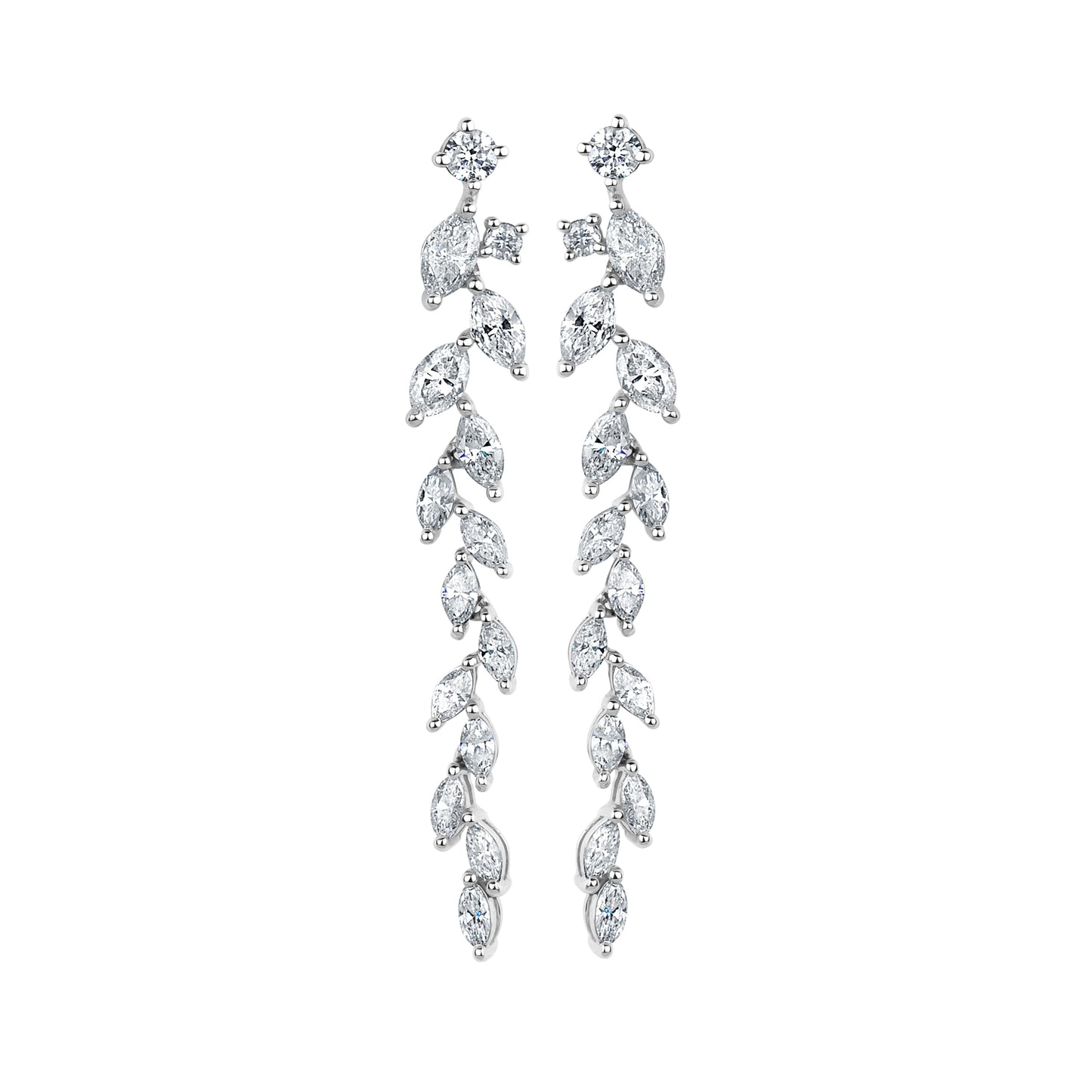Marquise Diamond Dangle Earrings