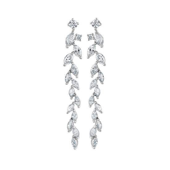 Marquise Diamond Dangle Earrings