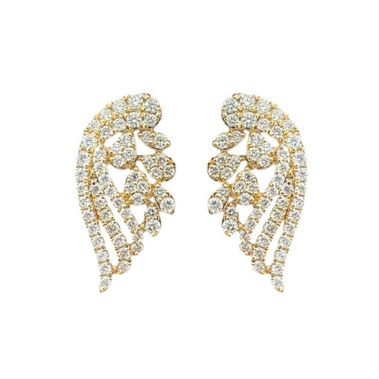 Diamond Wing Earrings