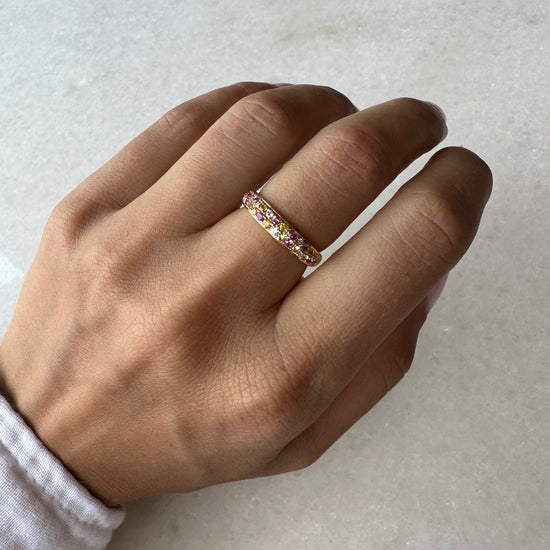 Stackable Rainbow Sapphire Rings