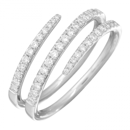 3 Row Diamond Wrap Ring
