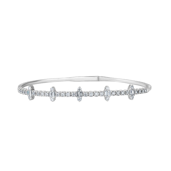 5 Marquee & Diamond Flex Bangle