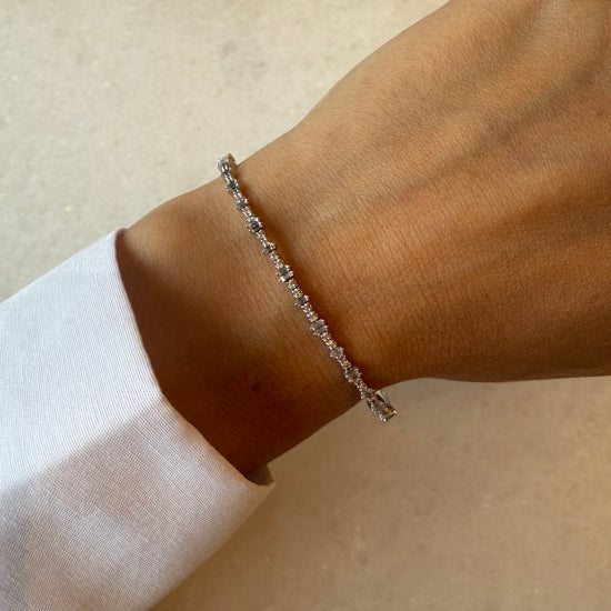 Baguette Diamond Flex Bangle