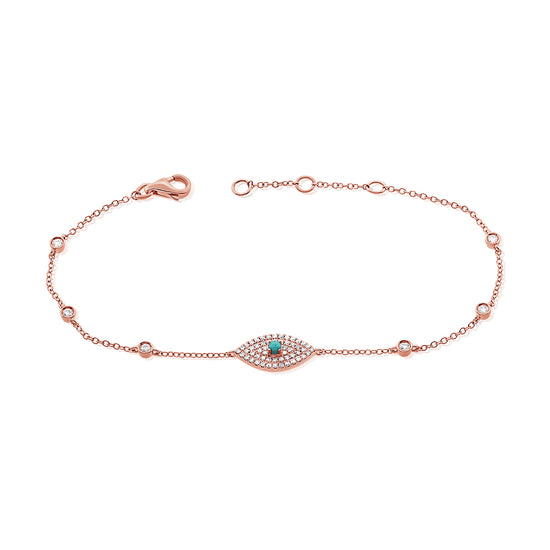 Turquoise & Diamond Eye (Diamond By The Yard) Bracelet