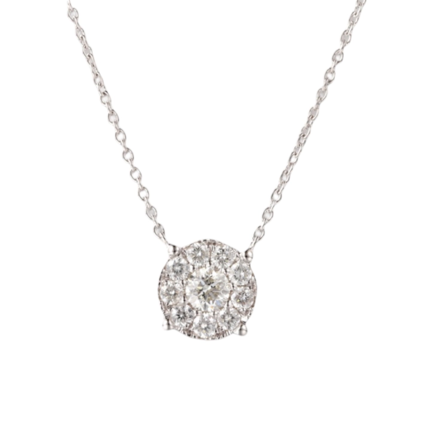 0.75 Carat Round Diamond Necklace